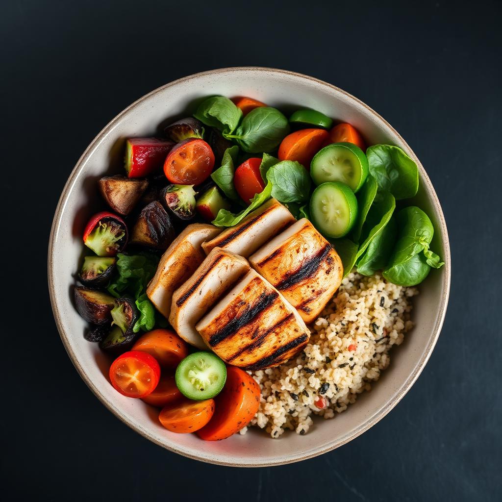 Healthy meal bowl